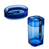 Porta Escova + Saboneteira Azul - Coza - Brinox