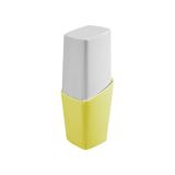 Porta Escova Square Com Tampa Amarelo Coza - Brinox