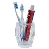 Porta Escovas e Creme Dental Acrílico - Diamond - Ou