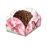 Porta Forminha para Doces Jardim das Borboletas 40 unidades Festcolor - Festabox