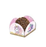 Porta Forminha para Doces Unicórnio Dourado 40 unidades Festcolor - Festabox
