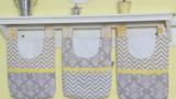 Porta Fraldas de Varão Elefantinhos Amarelo - I9 baby