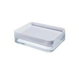Porta Frios MOD 15,9 x 12,3 x 4,4 cm Cristal com Branco - Coza - Brinox