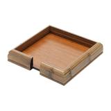 Porta Guardanapo de Madeira Bambu 20cmx4,5cm Rojemac Castanho