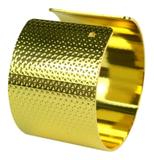 Porta Guardanapo De Metal Redondo Dourado 6 Unidades - Nova