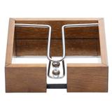 Porta Guardanapos 15cmx15cm Madeira Fundo Espelhado Woodart