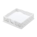 Porta Guardanapos Quadrado Bon Gourmet Porcelana 5x17,5cm