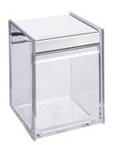 Porta Hastes Flexíveis de Algodão - Quadrata - Cristal - Brinox