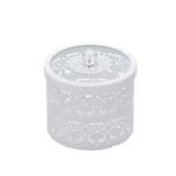 Porta Joia De Ferro Esmaltado 12X13Cm Branco Bon Gourmet