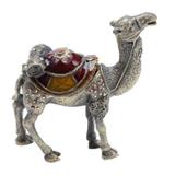 Porta Joias Camelo de Zamac 9,5cmx3cmx9,5cm Rojemac Dourado