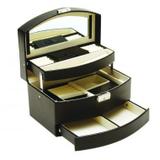 Porta joias de material sintetico preto - Btc decor