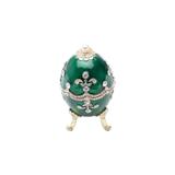 Porta Jóias De Zamac Ovo Jebergé Royal Verde - F9-25654 - Prestige