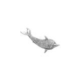 Porta Joias Golfinho de Zamac 13cmx5cmx4cm Rojemac Prata