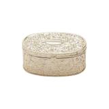 Porta Joias Oval de Zamac 11cm Rojemac Dourado