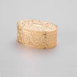 Porta Jóias Oval Dourado - Rojemac
