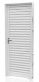 Porta Lamina De Aço 84x215 R12 Branco Lado Esquerdo - CRV Ideal