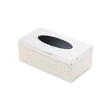 Porta Lenço de Papel em Aço Inox Esmaltado em Rojemac Branco