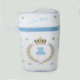 Porta Mamadeira Duplo Térmico Azul Frasqueira Com Alça Lipi - Lipi baby