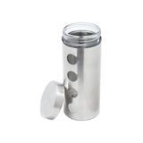 Porta Mantimento De Aço Inox E Vidro 2,2L - 11,5X27Cm - Bon gourmet