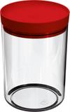 PORTA MANTIMENTOS 1,4L TRANSPARENTE COM TAMPA VERMELHA (UZ313-VM) - Uz Utilidades