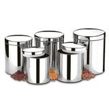 Porta Mantimentos Inox Conjunto 5 Peças Brinox