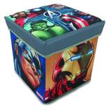 Porta objeto banquinho avengers (vingadores) - Zippy
