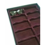 Porta óculos aveludado com caixa 420 X 320 X 35MM - Vinho - Cód. 9512 - Ideal pack com. plast. ltda