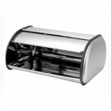 Porta Pão Inox Basculante 34.5x23.5x15cm - Ke home