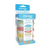 Porta Papinha com 4 unidades - Colorido - Clingo