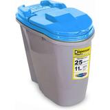 Porta Ração Compartimento Armazenador de ração Dispenser Home Plast Pet 25L - Azul