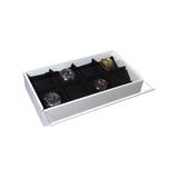Porta Relógios com 8 Divisórias Branco - Poli design