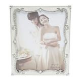 Porta Retrato Branco com Strass para 1 Foto 13x18cm Mik Prestige - Rojemac