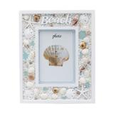 Porta Retrato Concha Sunny Beach 13x18cm De Madeira Adornado Prestige