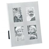 Porta retrato de aluminium natural- 4 fotos - 6 x 9 cm - Btc decor