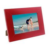 Porta Retrato de Madeira coloridos 10x15 - PR16-6 Vermelho - Tudoprafoto