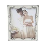 Porta Retrato Perolado Com Strass 20X25Cm Branco Prestige