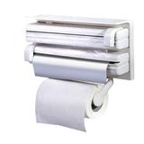 Porta rolos 3 em 1 suporte dispenser para papel aluminio toalha e filme pvc - Makeda
