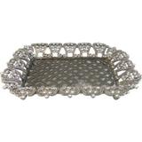 Porta sabonete de prata e cristal - 15x11 cm - Btc decor