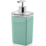 Porta Sabonete Liquido Pétala Saboneteira Para Banheiro Pia Verde Menta - Ou
