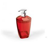 Porta Sabonete Liquido Premium Translucido Vermelho - Uz.