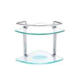 Porta Shampoo Canto C/2 Prateleiras Cromo Box - Reflexos