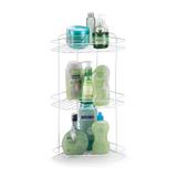 Porta shampoo Cantoneira Tripla para Banheiro Branco - Fiver