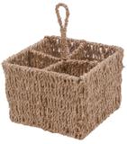 Porta Talher Quadrado Natural - Mimostyle