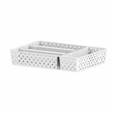 Porta Talher Rattan Branco Paramount