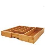 Porta Talheres Ajustável Para Gaveta Bambu Tyft - Yoi