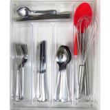 Porta Talheres em Acrílico ótimo para Organizar Gavetas 27x35cm - Supermercado digital