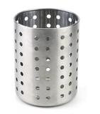 Porta Talheres Inox Vazado 12cm P/ Garfo Faca Pia Cozinha Clink