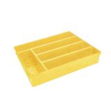 Porta Talheres Organizador de Gaveta Separador Amarelo - Uz