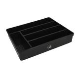 Porta Talheres Organizador de Gaveta Separador Preto - Uz