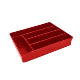 Porta Talheres Organizador de Gaveta Separador Vermelho - Uz